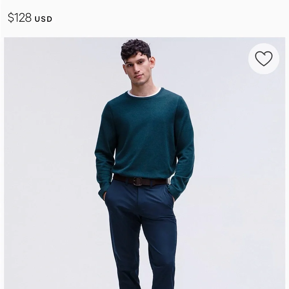 Lululemon Commission Pant Slim 34"L Warpstreme Men's Size 32 True Navy - Picture 2 of 7